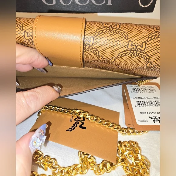 MCM Black and Tan Crossbody Bag. NWT - Picture 4 of 15